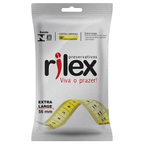 Preservativo Rilex Extra grande - 3 unidades