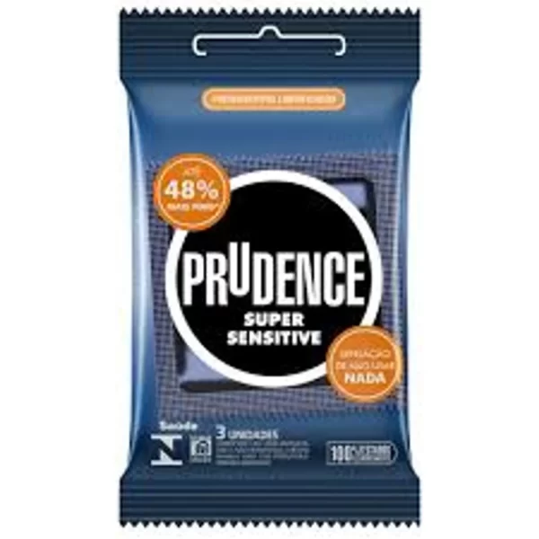Preservativo Super Sensitive Prudence - 3 unidades