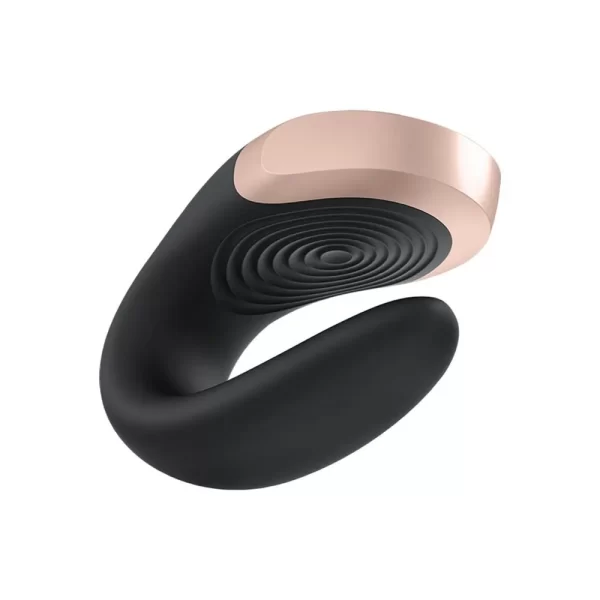 Satisfyer Double Love - Vibrador Para Casal Recarregável Em Silicone À Prova D´Água Com 10 Modos de Vibração Pelo Controle Remoto e Controle Por Aplicativo à Distância Com Vibrações Personalizadas - Image 4
