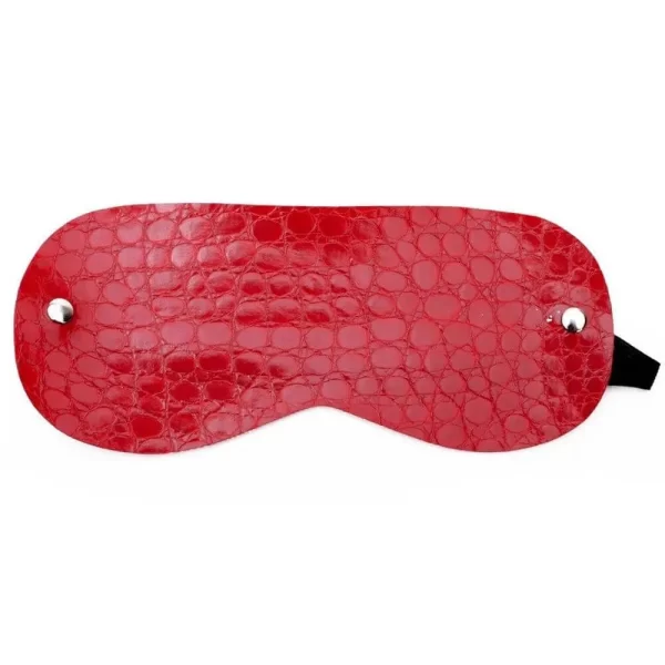 Venda Tapa Olhos Verniz em Couro Sintético Kroko - Dominatrixxx - Image 2