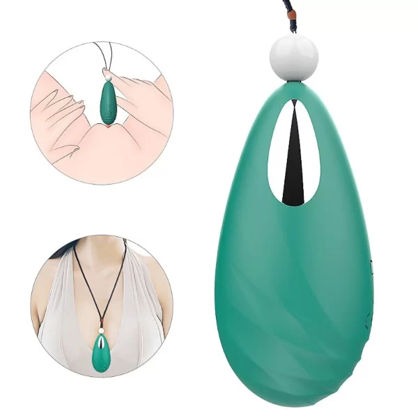 Vibrador Bullet Estimulador de Clitóris Em Formato de Colar Recarregável Com 9 Modos de Vibração - Beryl S-Hande - Imagem 2