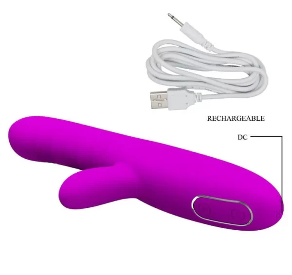 Vibrador Estimulador Ponto G e Clitóris - Angelique Pretty Love - Image 3