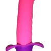 Vibrador Estimulador de Ponto G Recarregável Em Formato de Banana Com Glande Com 10 Modos de Vibração e Pulsação - Fun Peace Love