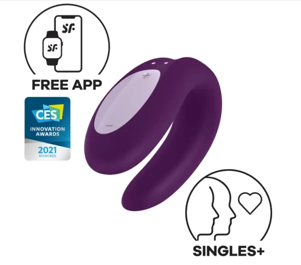 Vibrador Para Casal Recarregável - Double Joy Satisfyer - Imagem 5