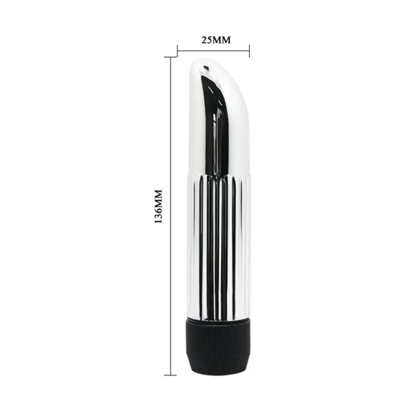 Vibrador Personal Cromado Ponto G Multivelocidade - Baile - Imagem 4