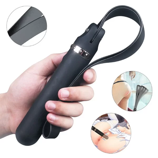 Vibrador Personal Recarregável Em Silicone Com Chibata em Couro Sintético e 9 Modos de Vibrações - Whoohoo S-Hande - Image 2