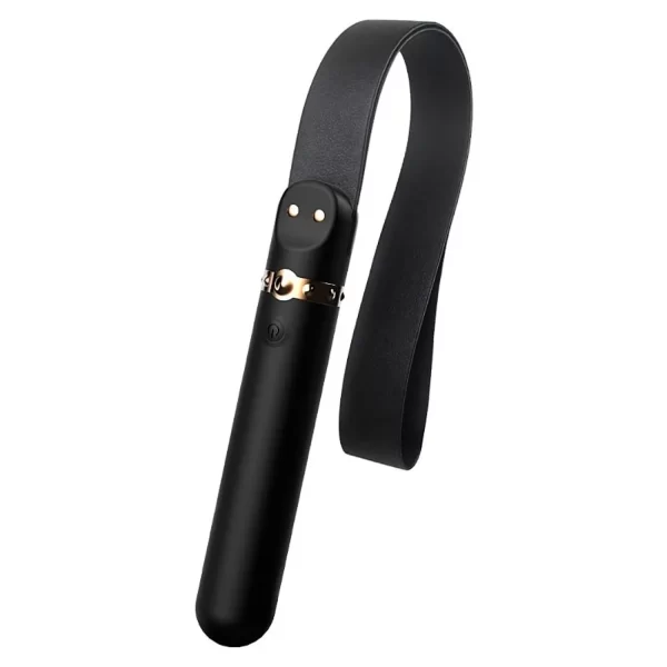 Vibrador Personal Recarregável Em Silicone Com Chibata em Couro Sintético e 9 Modos de Vibrações - Whoohoo S-Hande - Image 5
