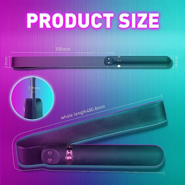 Vibrador Personal Recarregável Em Silicone Com Chibata em Couro Sintético e 9 Modos de Vibrações - Whoohoo S-Hande - Image 7