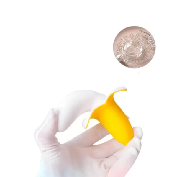Vibrador Ponto G Recarregável Em Silicone Com 10 Vibrações Formato Banana - Little Banana - Topo Toys - Image 5
