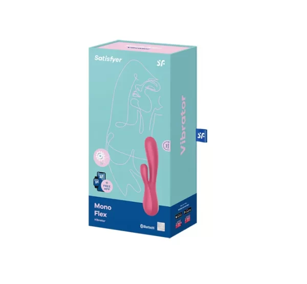 Vibrador Rabbit Estimulador de Ponto G e Clitóris - Satisfyer Mono Flex - Imagem 2