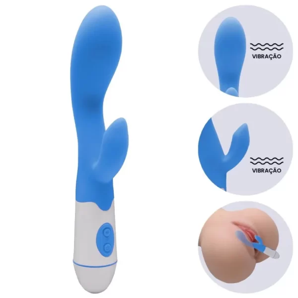 Vibrador Recarregável Com Estimulador de Clitóris e Ponto G - Brid - Imagem 3