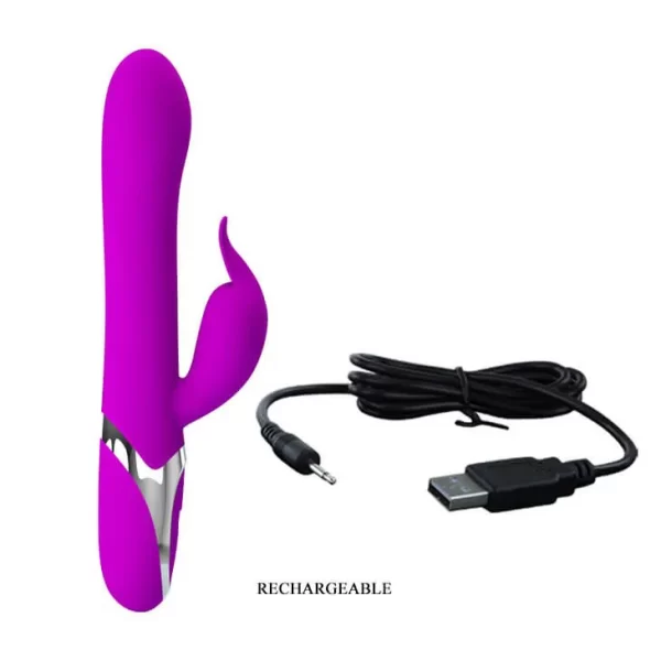 Vibrador Recarregável Estimulador de Clitóris e Estimulador de Ponto G Inflável Em Silicone Com 12 Modos de Vibração - Neil Pretty Love - Image 2