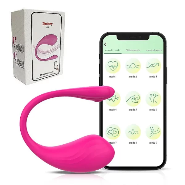Vibrador Recarregável Para Casal Por Aplicativo - Dimitry