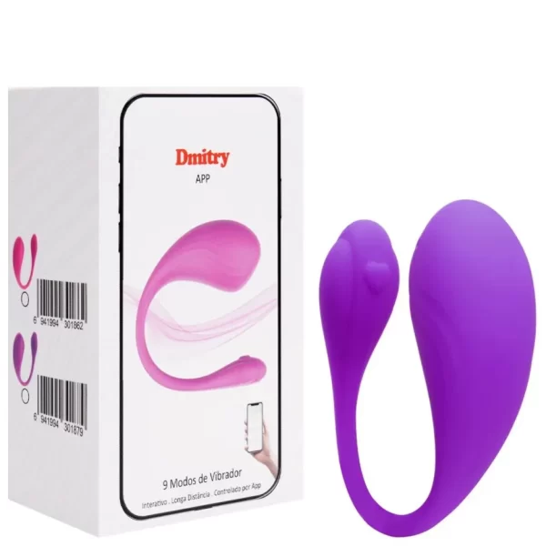 Vibrador Recarregável Para Casal Por Aplicativo - Dimitry - Imagem 8