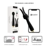 Vibrador Varinha Mágica Com Capa Removível Recarregável Estimulador de Clitóris, Ponto G e Mamilos Controlado por Aplicativo a Longa Distância e Interação Com Sites Adultos Com 11 Modos de Vibração e