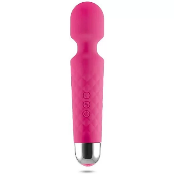 Vibrador Varinha Mágica Massageador Recarregável em Silicone com 20 Modos de Vibração