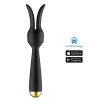 Vibrador Varinha Mágica Com Capa Removível Recarregável Estimulador de Clitóris, Ponto G e Mamilos Controlado por Aplicativo a Longa Distância e Interação Com Sites Adultos Com 11 Modos de Vibração e - Imagem 3
