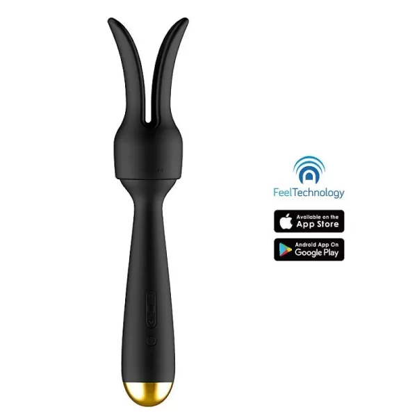 Vibrador Varinha Mágica Com Capa Removível Recarregável Estimulador de Clitóris, Ponto G e Mamilos Controlado por Aplicativo a Longa Distância e Interação Com Sites Adultos Com 11 Modos de Vibração e - Image 3