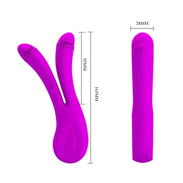 Vibrador Versátil Estimulador Multifuncional Recarregável em Silicone com 12 Modos de Vibração - Ulysses Pretty Love - Imagem 3