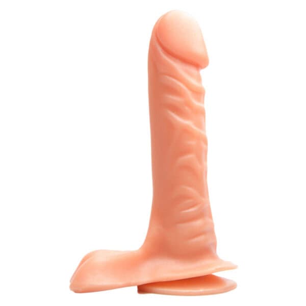 Pênis Realístico Com Escroto 20,5 cm X 4,7 cm com Ventosa - Prazer e Cia